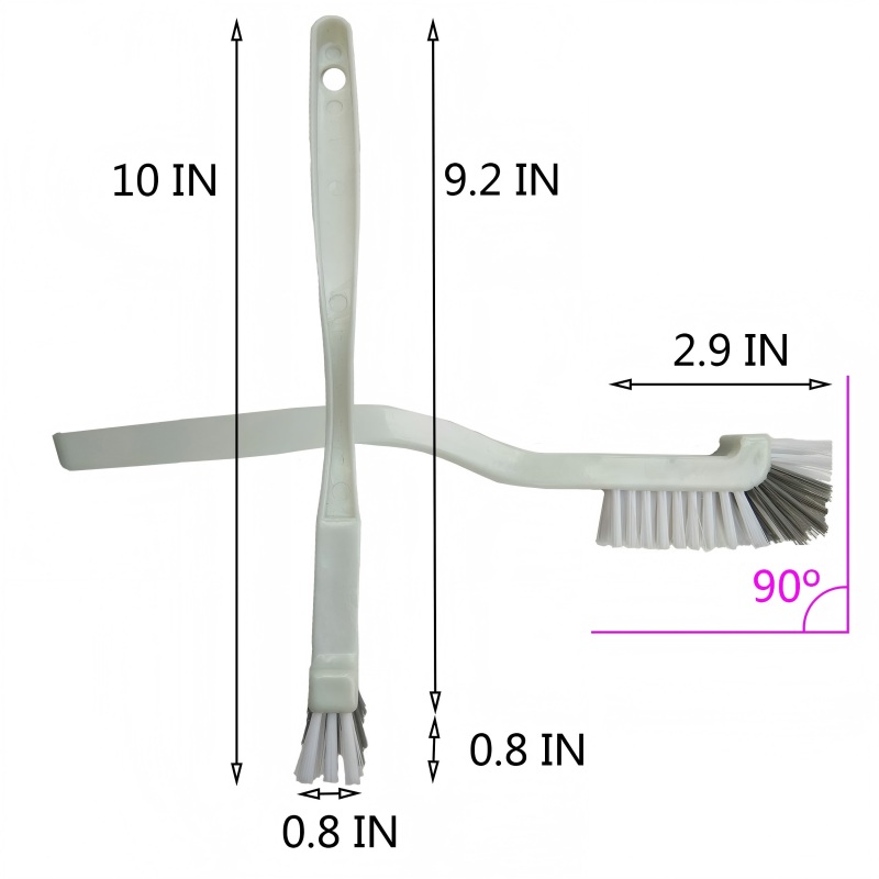 CLEAN WORLD Kitchen Pot and Bowl Brush Dish Brush Kitchen Cleaning Brush Bottle Brush Bathroom Scrub Brushes Sink Household Pot Pan Edge Corners Tile Lines Brush with Stiff Bristles