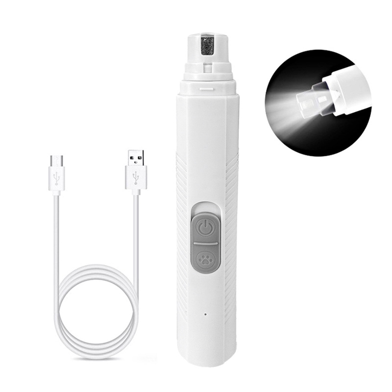 CLEAN WORLD Rechargeable LED High Power Electric Pet Nail Grinder, Dog Cat Nail Polisher & Nail Clipper
