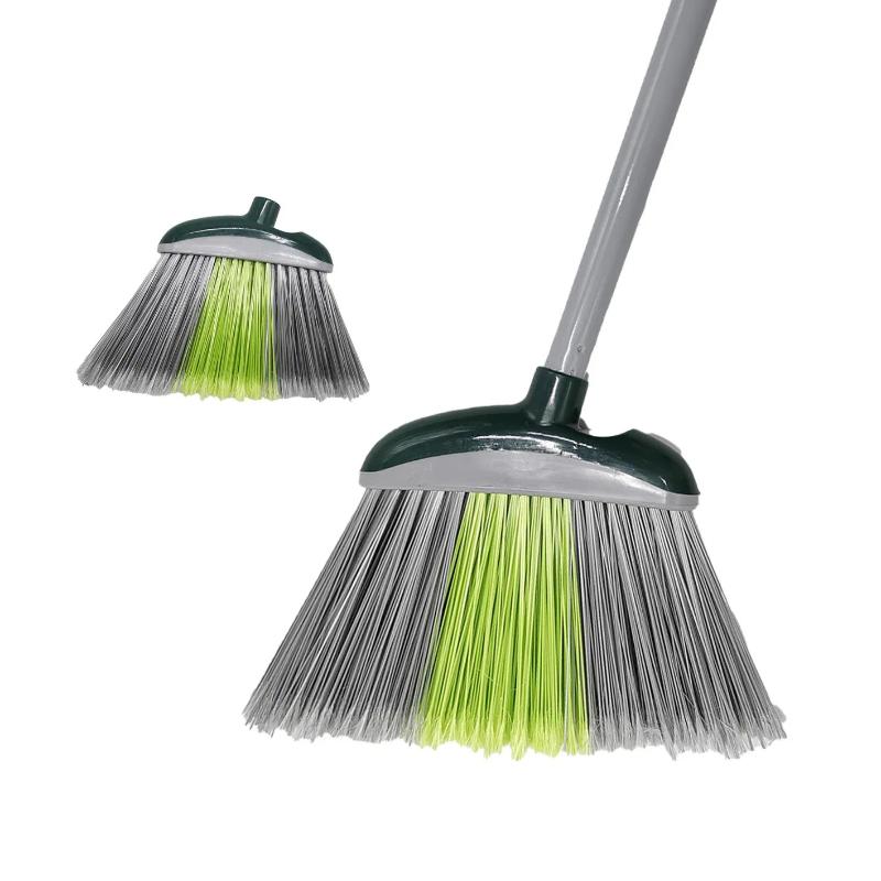 CLEAN WORLD Household Brush Angle Broom for Garages, Courtyard, Sidewalks, Decks and Outdoor Surfaces with High Quality