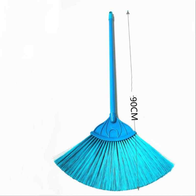 CLEAN WORLD Floor/Ceiling Brush Multi Color Household Plastic Broom Head with Long Handle