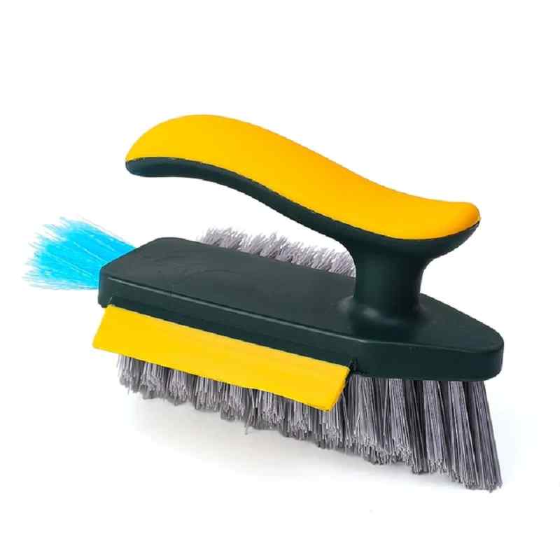 CLEAN WORLD 4 in 1 V Shape Kitchen Tile Floor Gap Scrubber Brush Crevice Brush Deep Cleaning Tool for Bathroom Floor Corner