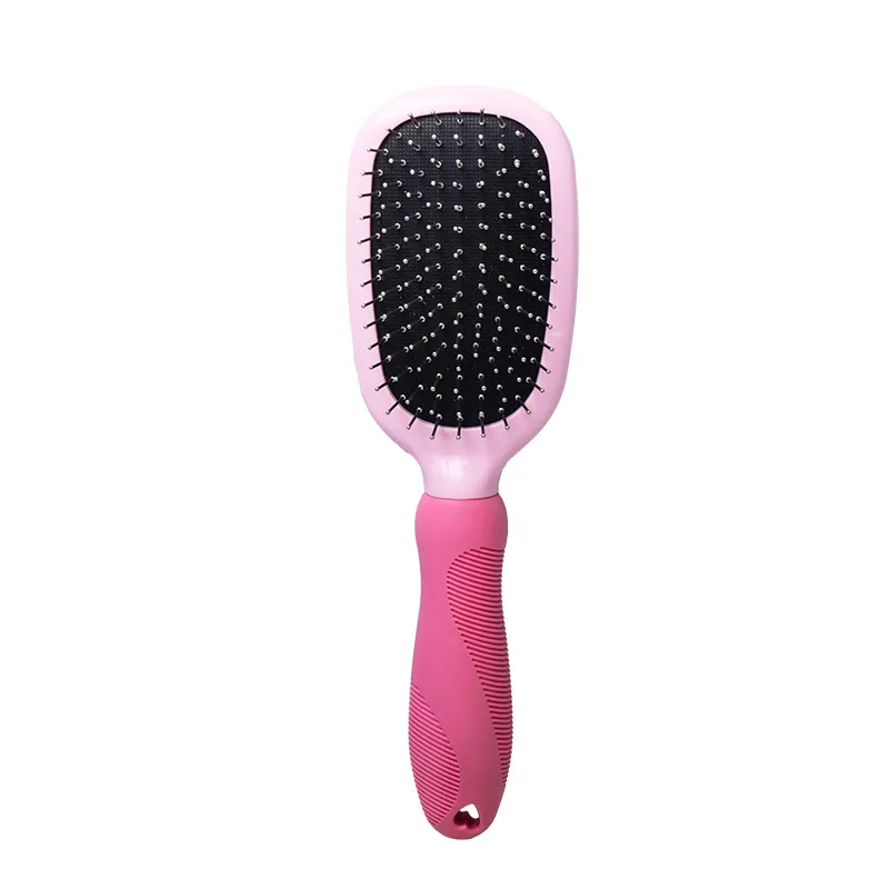 CLEAN WORLD Dual Sided 2 in 1 Pet Grooming Comb, Detangling Deshedding Bath Massage Brush Universal for Dogs and Cats
