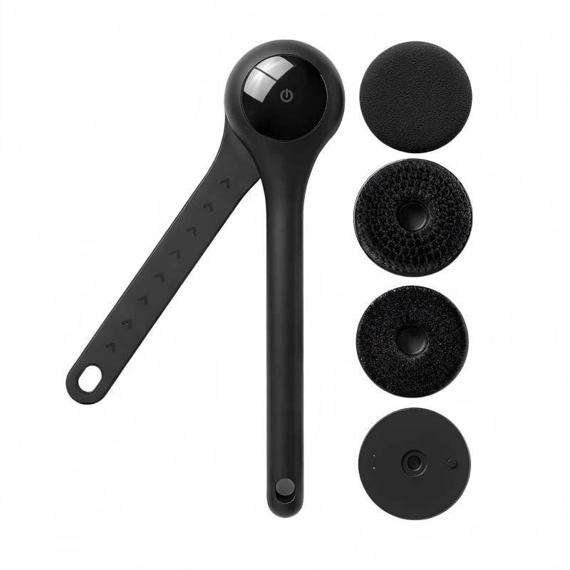 CLEAN WORLD Bathroom Brush, Bath Scrubber, Custom Electric ABS Plastic Bath Brush Machine Wow Factory Automatic Back Scrubbing Instrument Exfoliating Feature Oval