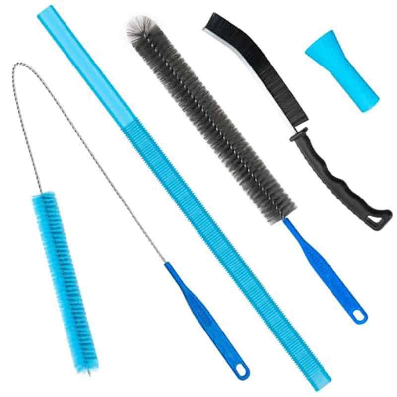CLEAN WORLD 4 Pieces Dryer Vent Cleaner Kit‌ Professional ‌Air Conditioner Brush‌ Flexible Cleaning Tools‌ for ‌Lint Trap