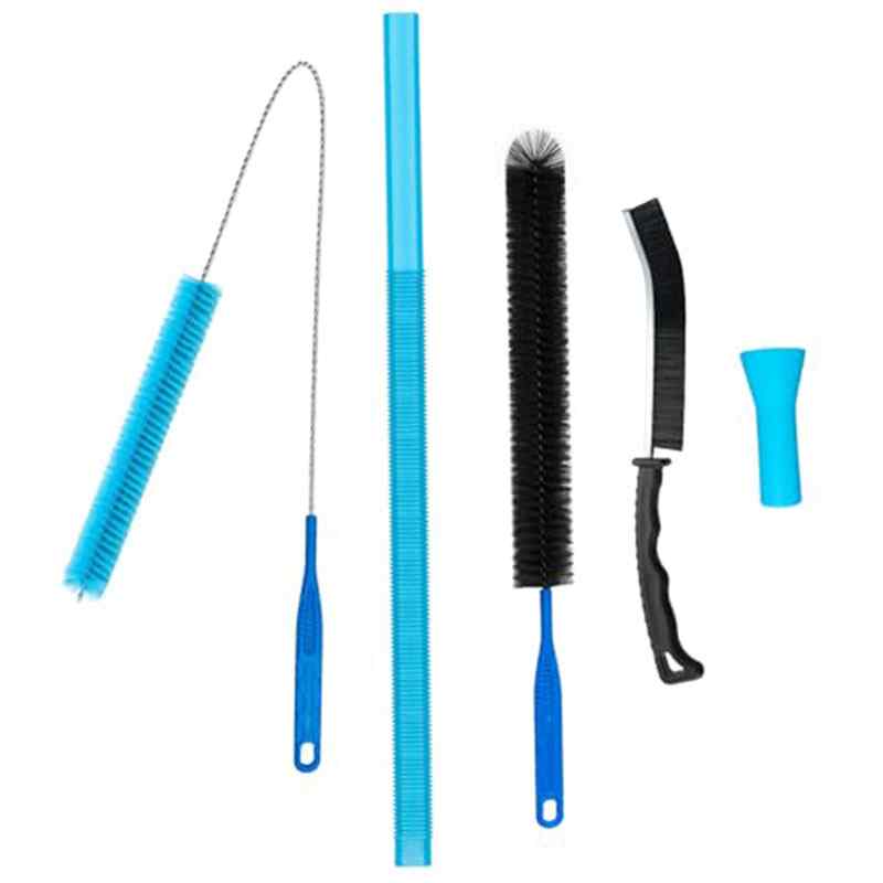 CLEAN WORLD 4 Pieces Dryer Vent Cleaner Kit‌ Professional ‌Air Conditioner Brush‌ Flexible Cleaning Tools‌ for ‌Lint Trap