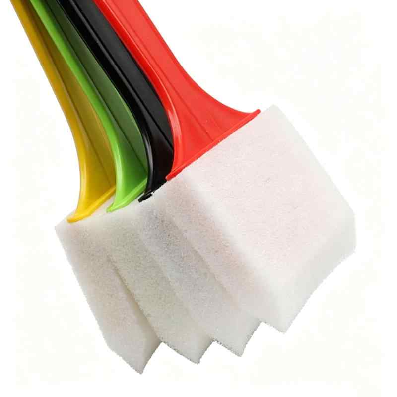 CLEAN WORLD Household Brush Plastic Handle Premium Flat Sponge Brush Versatile Tool for Cleaning & Painting