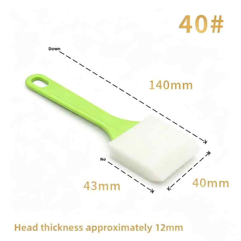 CLEAN WORLD Household Brush Plastic Handle Premium Flat Sponge Brush Versatile Tool for Cleaning & Painting