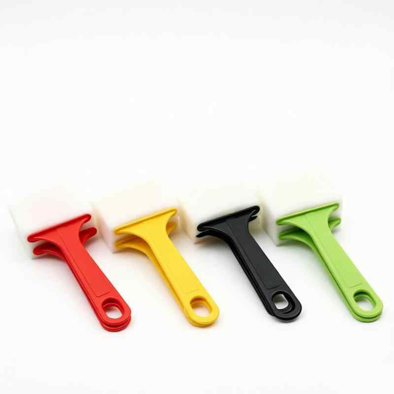 CLEAN WORLD Household Brush Plastic Handle Premium Flat Sponge Brush Versatile Tool for Cleaning & Painting