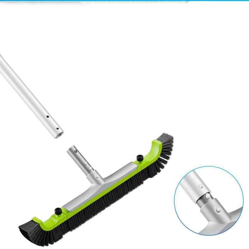 CLEAN WORLD Swimming Pool Scrub Brushes Premium Strong Bristle Pool Brush Head for Cleaning Walls,Heavy Duty Inground and Above Ground