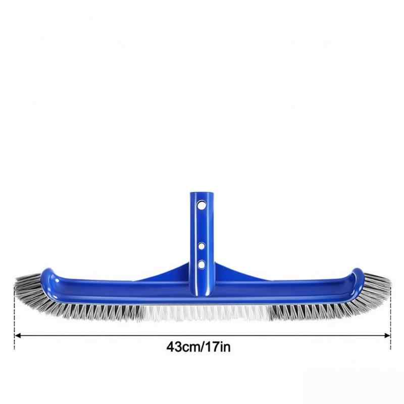 CLEAN WORLD Pool Brush Head Curved Ends High-Efficiency Pool Scrub Brush for Cleaning Pool Walls with Premium Nylon Bristles