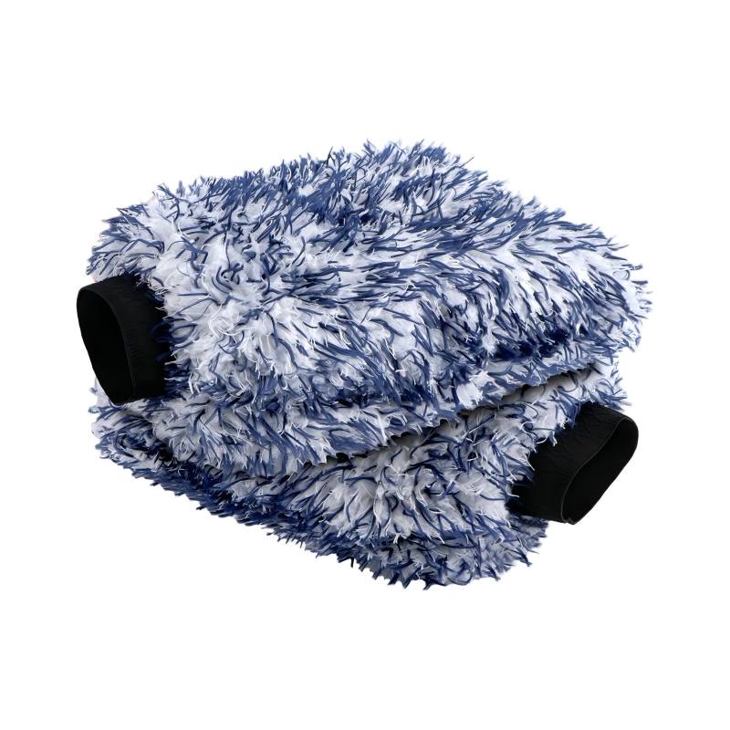 CLEAN WORLD Car body brush, Car Wash Mitt Microfiber, 2PK Scratch Free Lint-Free, Premium Chenille Microfiber Mitt Car Wash Brush, Green, Regular Size 7.12''X10.14''