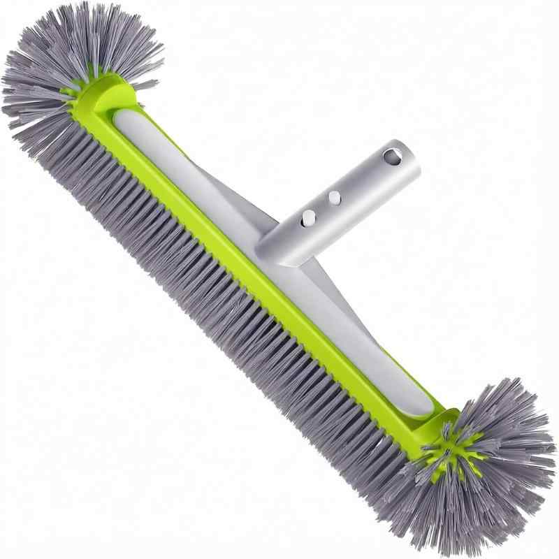 CLEAN WORLD Swimming Pool Brush Head Heavy Duty Aluminum Nylon Bristles Ground Brush for Clean Walls Tiles & Floors
