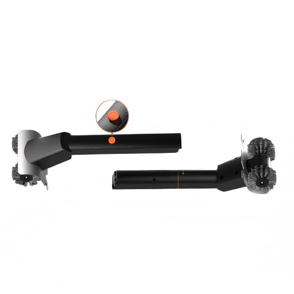 CLEAN WORLD Kitchen Grill Brush Rechargeable Electric BBQ Grill Brush, 2600mAh Battery, 2-Speed Power, LED Light, 100 Mins Long Runtime, 304 Stainless Steel Heat Resistant Grill Cleaner for Outdoor Camping & Grilling