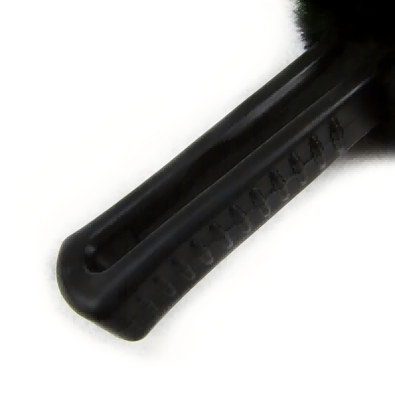 CLEAN WORLD Car wheel brush, Wheel and Rim Cleaning Brush - Soft Natural Bristle Detailing Tool for Tires, Exhausts & Delicate Surfaces - Wheel Cleaner Brush to Safely Clean Brake Dust, Grime and Dirt, 1 Pack