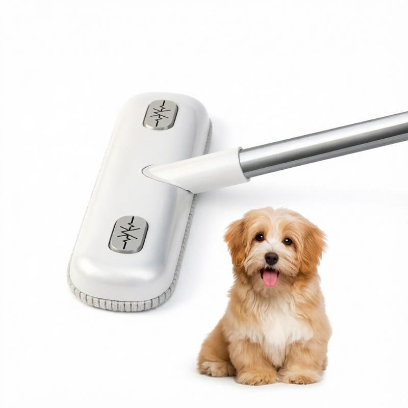 CLEAN WORLD Hot Selling Reusable Stainless Steel Carpet Hair Removal Brush Household Telescopic Eco-Friendly Cleaning Tools