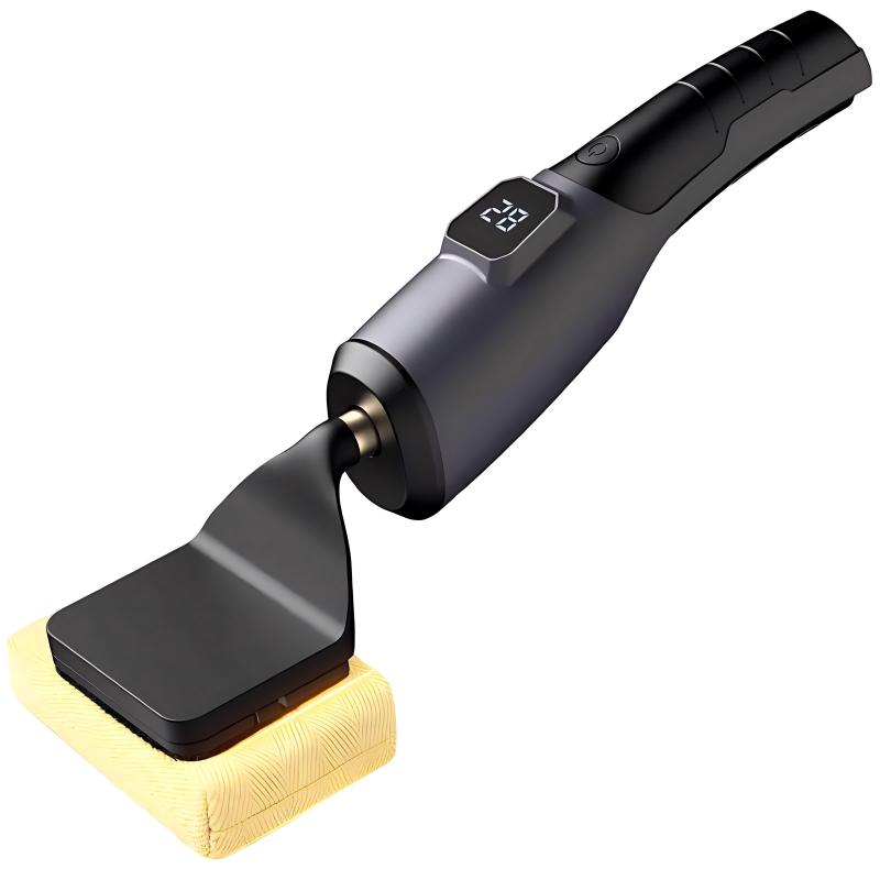 CLEAN WORLD Kitchen Grill Brush Electric - Bristle Free Grill Brush for Outdoor Grill, Cordless BBQ Grill Cleaner with 3 Heads, Rechargeable 240 Mins Runtime Barbecue Grill Cleaning Brush (Gray)