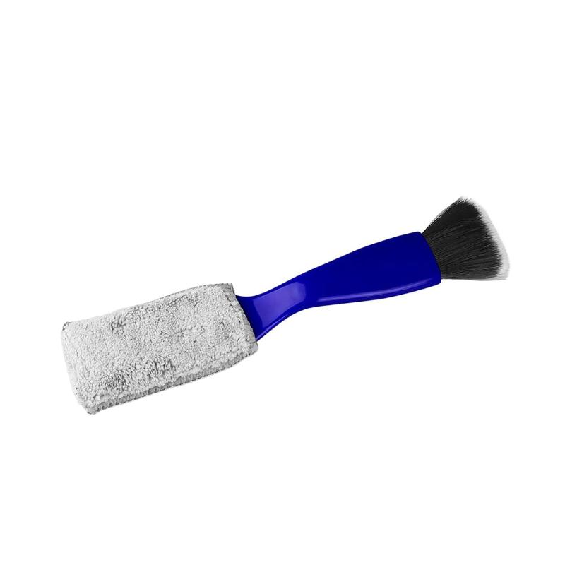 CLEAN WORLD Soft Auto Double Head Brush Clean Tools Duster Detailing Cleaning Brushes for Air Conditioning Vent