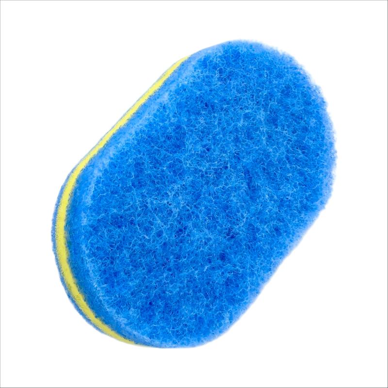 CLEAN WORLD Bathroom Brush, Cleaning Brush for Bathroom Kitchen Bathtub Toilet Cleaner All Purpose Shower Sponge Scrubbing Brush with Ergonomic Handle