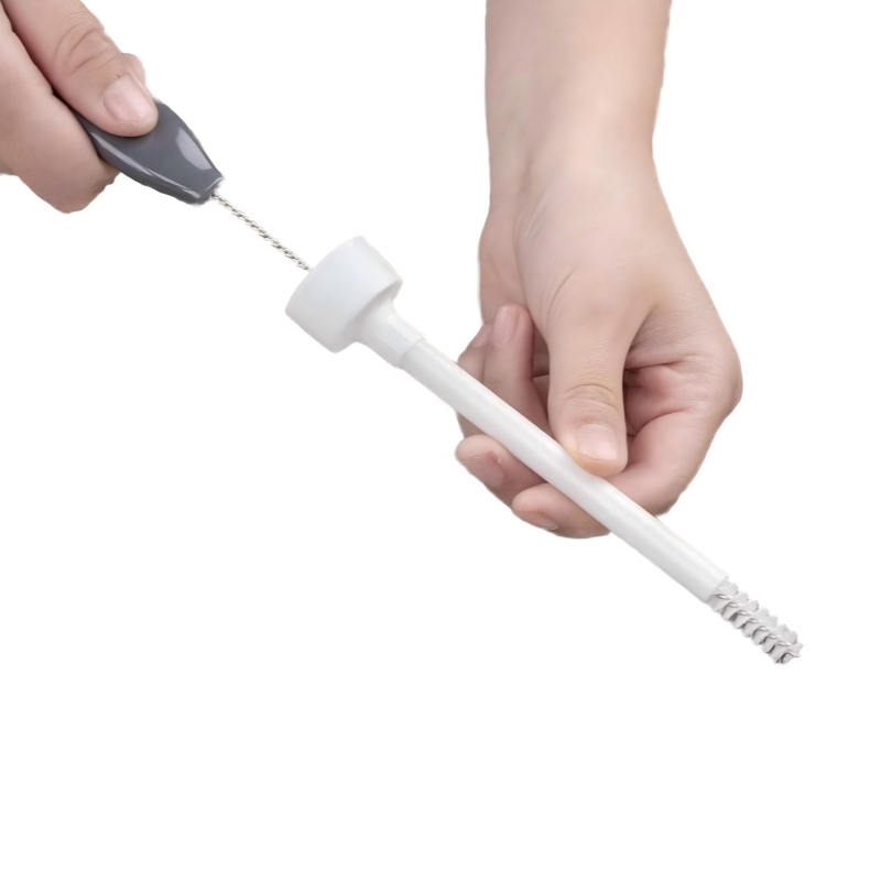 CLEAN WORLD Kitchen Bottle Brush Water Bottle Brush Cleaning Set with Storage Holder, Cleaning Brushes for Tumbler, Straw, Baby Bottles, Drinking Glasses