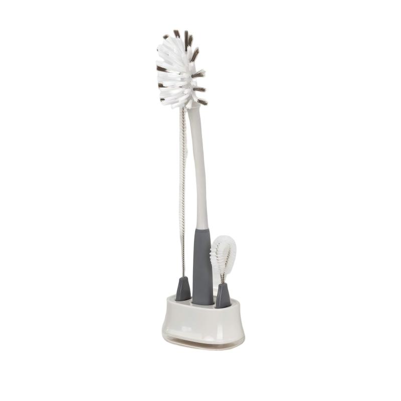 CLEAN WORLD Kitchen Bottle Brush Water Bottle Brush Cleaning Set with Storage Holder, Cleaning Brushes for Tumbler, Straw, Baby Bottles, Drinking Glasses