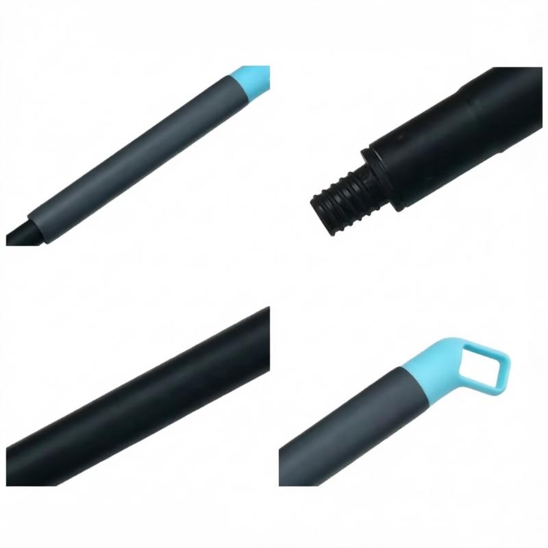 CLEAN WORLD Long Handle V-Shape Grout Brush Heavy Duty Floor Scrub Clean Tools with Rotatable Stiff Bristle