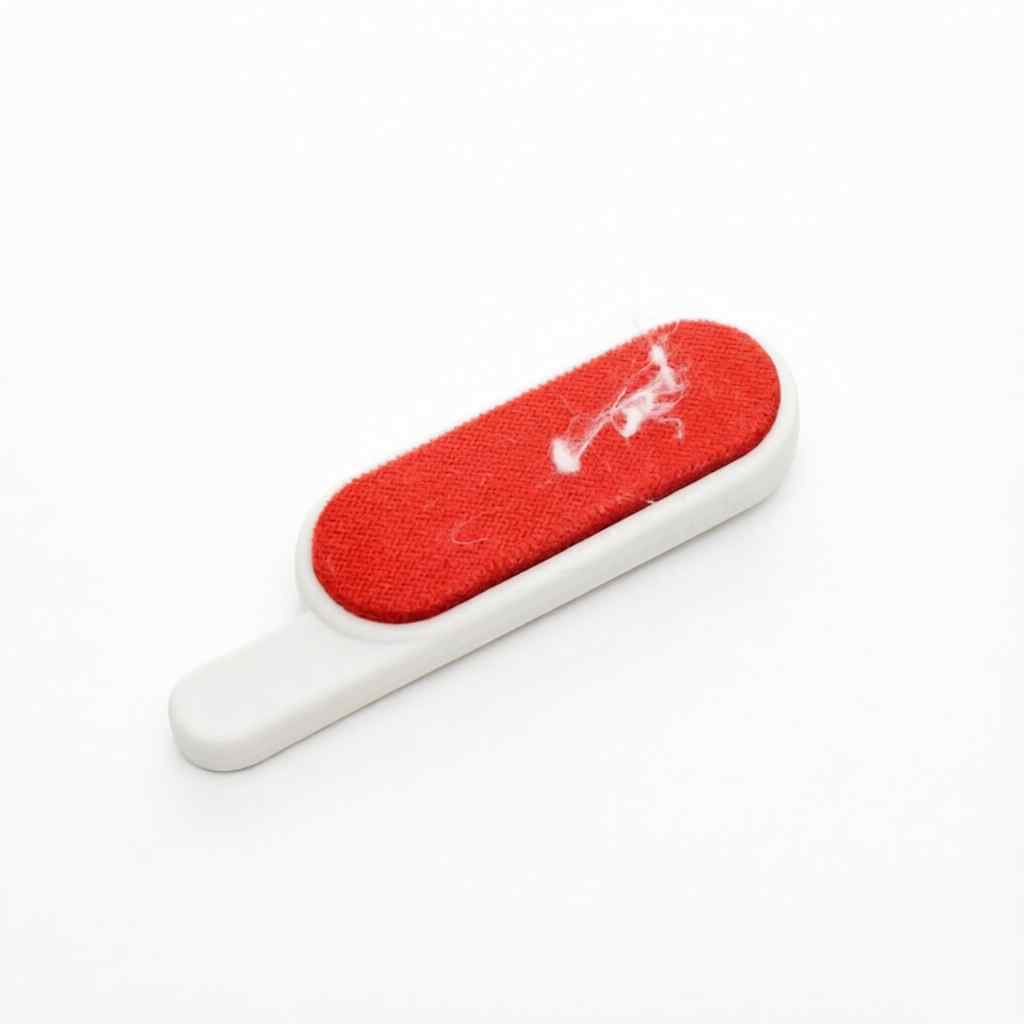 CLEAN WORLD Double Side White&Red Fabrics Household Cleaner Brush Clothes Carpets and Sofas Lint Dust Cleaning Brush