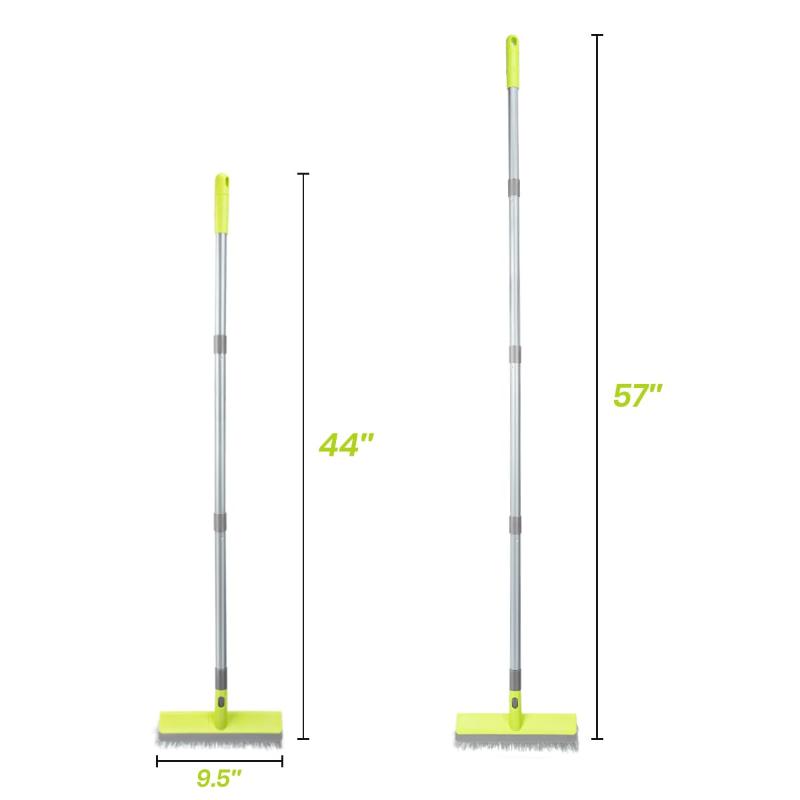 CLEAN WORLD Household Floor Scrub Brush Deck Brush for Cleaning Concrete, Patio, Garage, Kitchen, Carpet and Bathroom