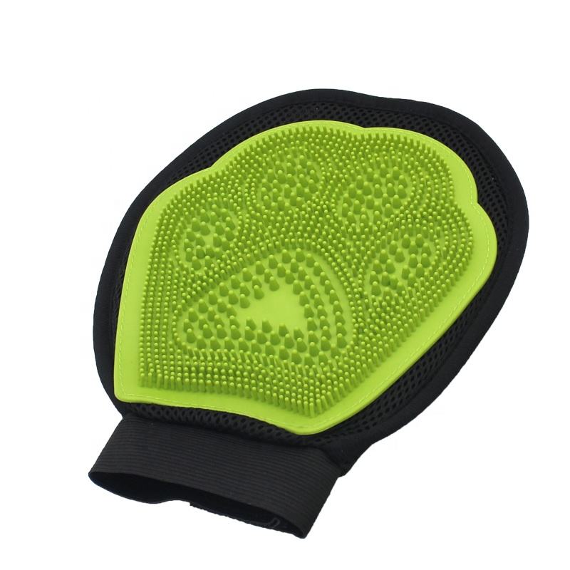 CLEAN WORLD Customized Gentle Deshedding Bathing and Massaging Dog Cat Pet Grooming Hair Remover Gloves