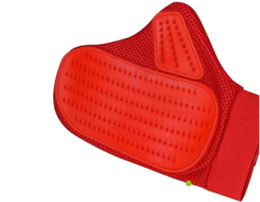 CLEAN WORLD Dog Grooming Rubber Massage Glove with Nylon Hair Removal Tool for Cats for Pet Grooming Products