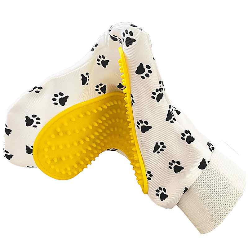 CLEAN WORLD Professional Deshedding Brushing Cleaning Mitt Small Medium Large Dogs & Cats Fur Hair Remover Pet Supplies Made Durable Rubber