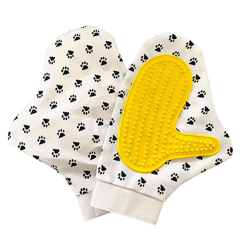 CLEAN WORLD Professional Deshedding Brushing Cleaning Mitt Small Medium Large Dogs & Cats Fur Hair Remover Pet Supplies Made Durable Rubber