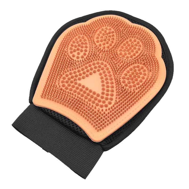CLEAN WORLD Manufacturer's High-End TPR Polyester Pet Grooming Brush Shower Glove Comfortable Mesh for Cats Dogs Professional Pet Grooming