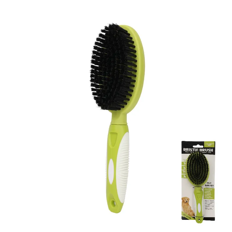 CLEAN WORLD Double Sided Steel Needle Pet Comb，Dog Hair Grooming Detangler Brush