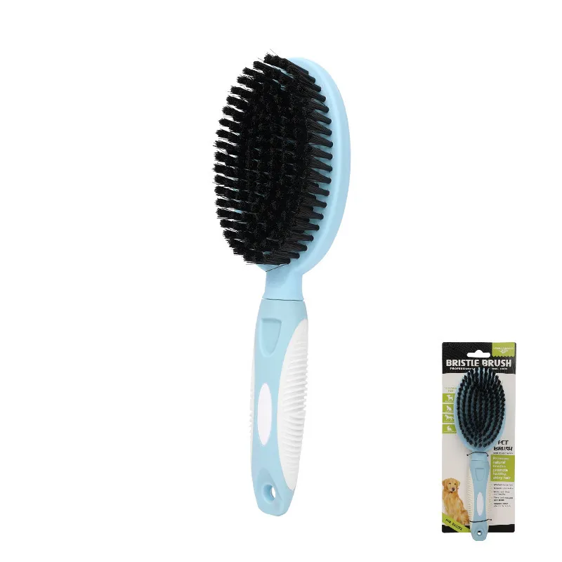 CLEAN WORLD Double Sided Steel Needle Pet Comb，Dog Hair Grooming Detangler Brush