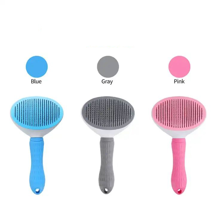 CLEAN WORLD Pet Slicker Brush Dog Cat Grooming Shedding Brush Stainless Steel Massaging Tool Cleaning Comb