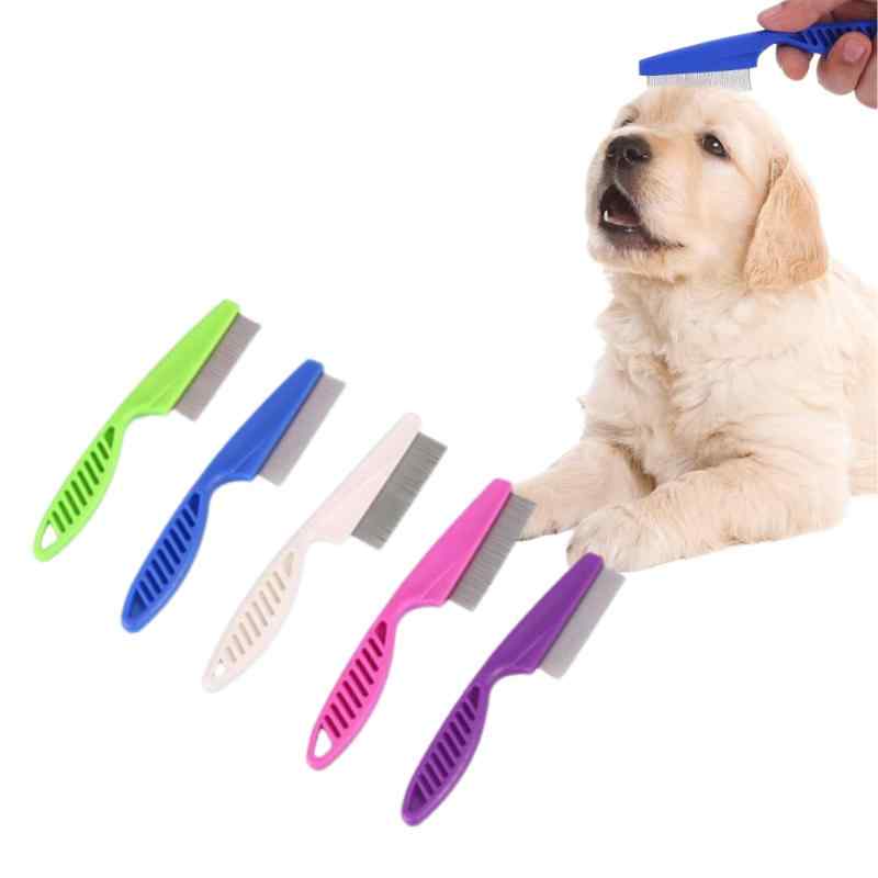 CLEAN WORLD Stainless Steel Pet Lice Comb Tear Stain Removal Tick Flea Removal Grooming Tool for Dogs Cats