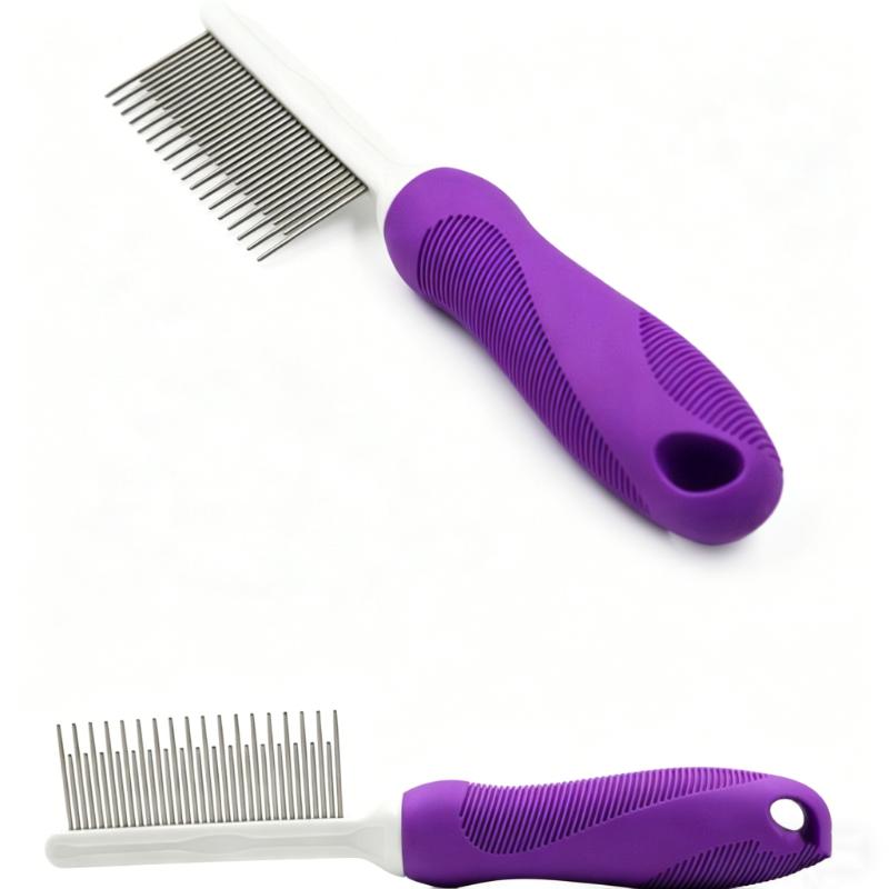 CLEAN WORLD Eco-Friendly Rubber Dog & Cat Hair Grooming Comb & Detangling Tool for Cleaning Pet Accessories