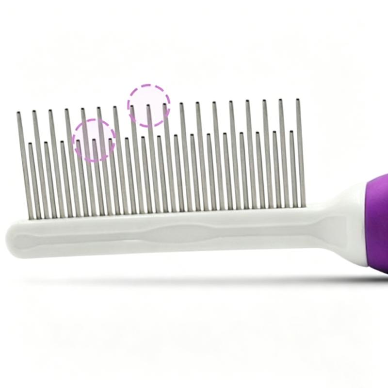 CLEAN WORLD Eco-Friendly Rubber Dog & Cat Hair Grooming Comb & Detangling Tool for Cleaning Pet Accessories