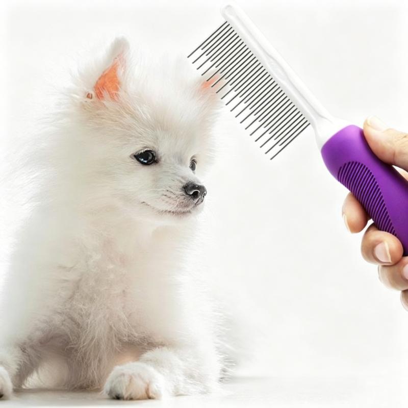 CLEAN WORLD Eco-Friendly Rubber Dog & Cat Hair Grooming Comb & Detangling Tool for Cleaning Pet Accessories