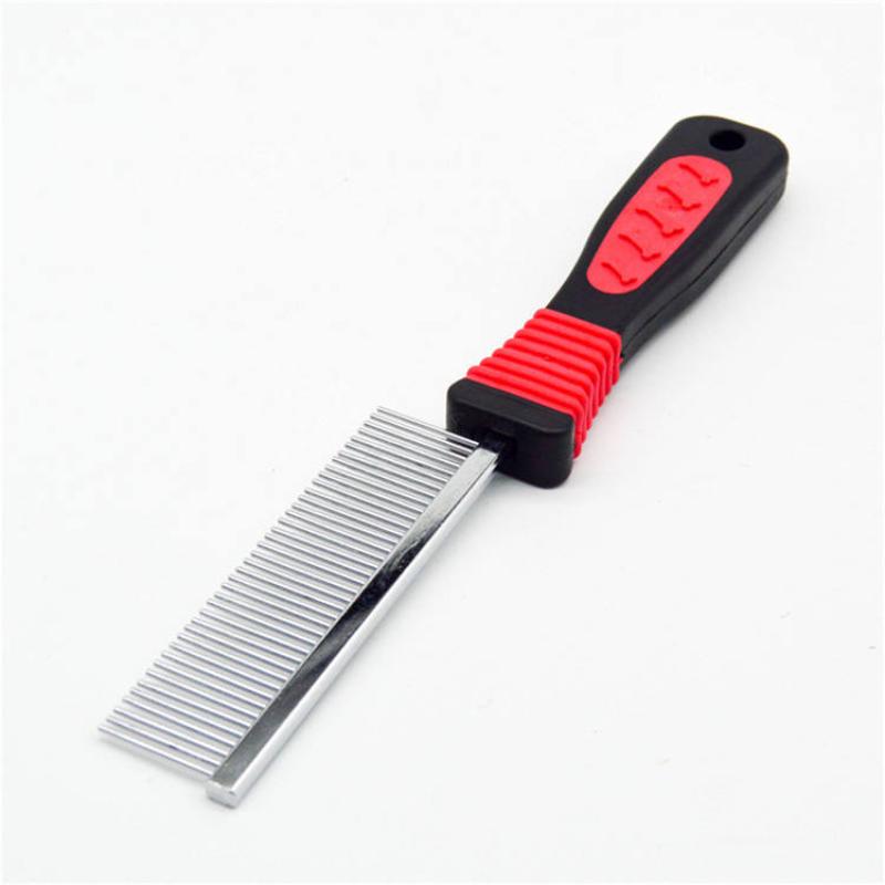 CLEAN WORLD Single Side Comb Pet Trimmer Stainless Steel and Plastic Safe Grooming Comb for Dogs and Cats for Easy Cleaning