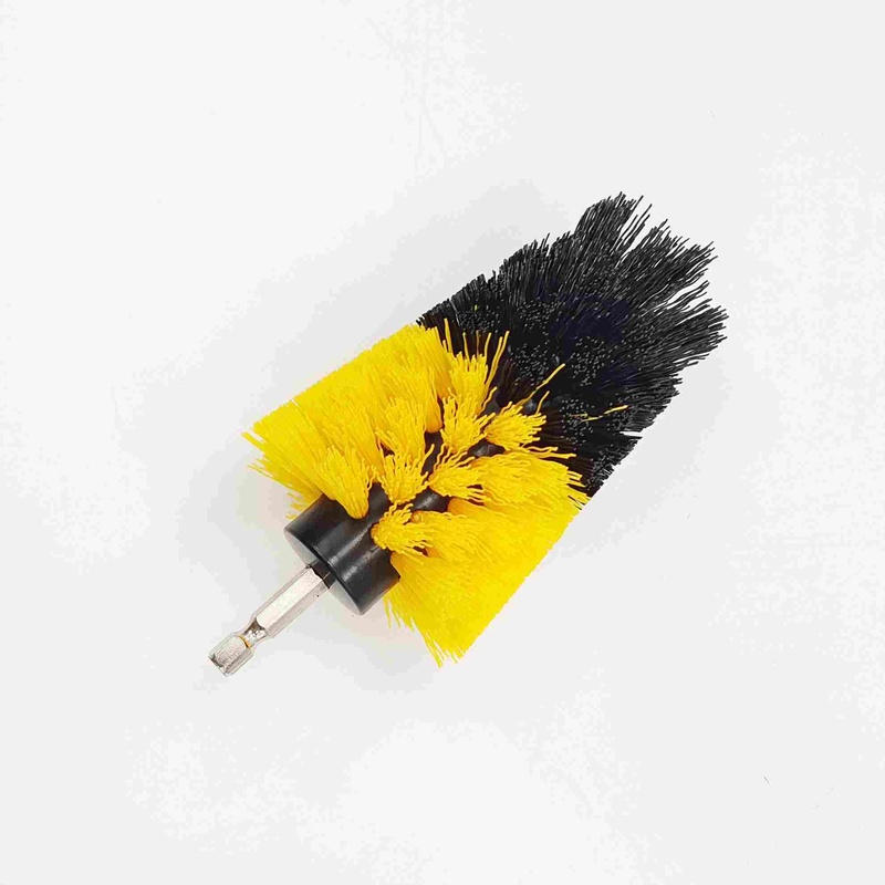 CLEAN WORLD Industrial Drill Brush 4PC Factory Price Multi-Brush Double Wireless Drill Car Electric Cleaning Brush Head PP Set