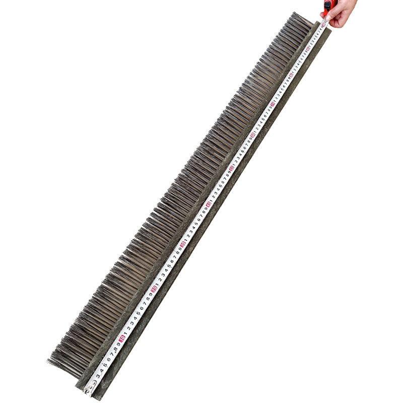 CLEAN WORLD Industrial Lath Strip Brush Nylon Bristle Strip Brush for Weather Sealing Brush Strip Strip Brushes Are Suitable for Elevators, Subways, and Doors.