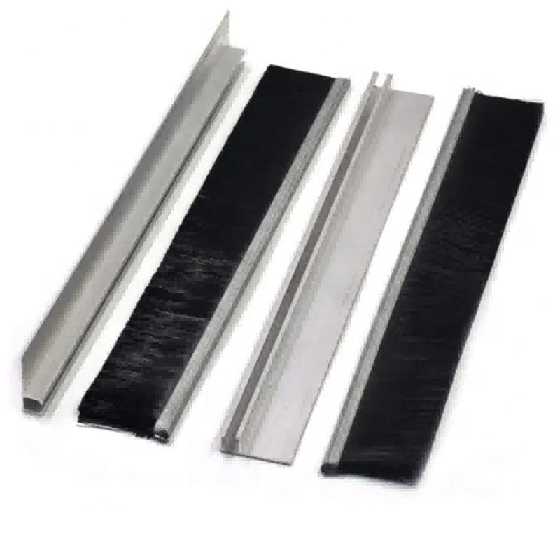 CLEAN WORLD Industrial Lath Strip Brush Nylon Bristle Strip Brush for Weather Sealing Brush Strip Strip Brushes Are Suitable for Elevators, Subways, and Doors.