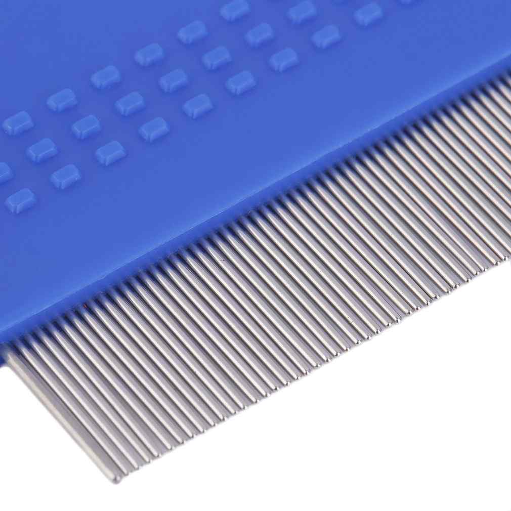 CLEAN WORLD Dog Flea Comb Steel Brush Hair Comb Dog Grooming Trimmer Cute Pet Cat Dog Comb Detangler Brush