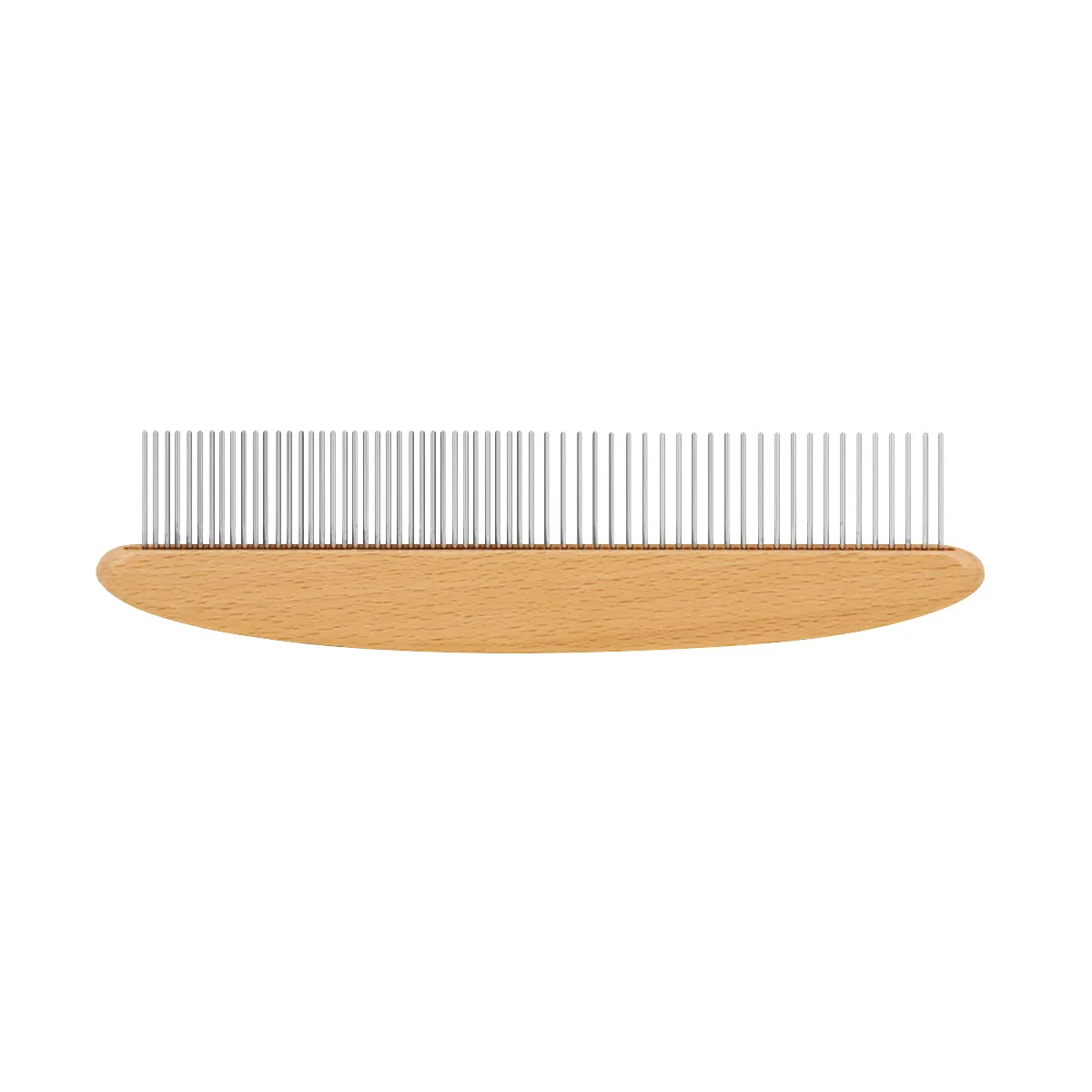 CLEAN WORLD Bamboo Wood Handle Cat Comb Floating Hair Removal Knotting Comb Pet Grooming Tool