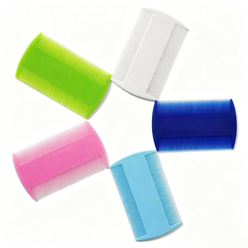 CLEAN WORLD Pet Double-sided Plastic Pet Comb for Cats-Removes Lice Stocked Dandruff Removal Hair Combs