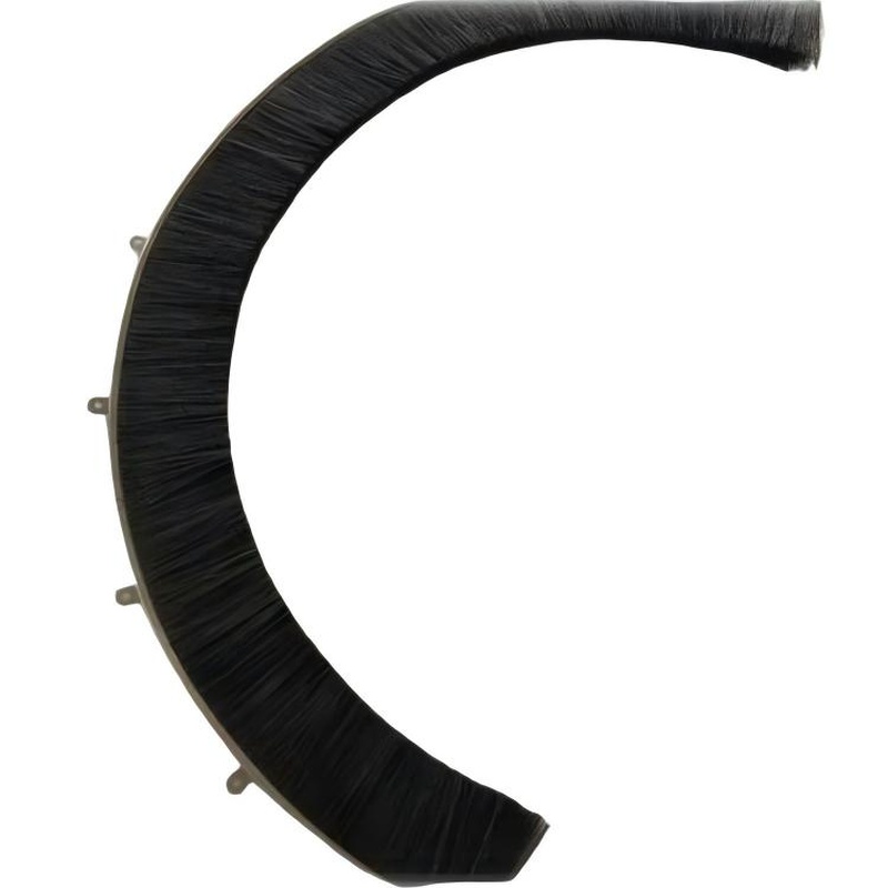 CLEAN WORLD Industrial Lath Strip Brush New Nylon Bristle Flexible Aluminium Strip Brush with Steel Wire for Gate and Window Cleaning Waterproof