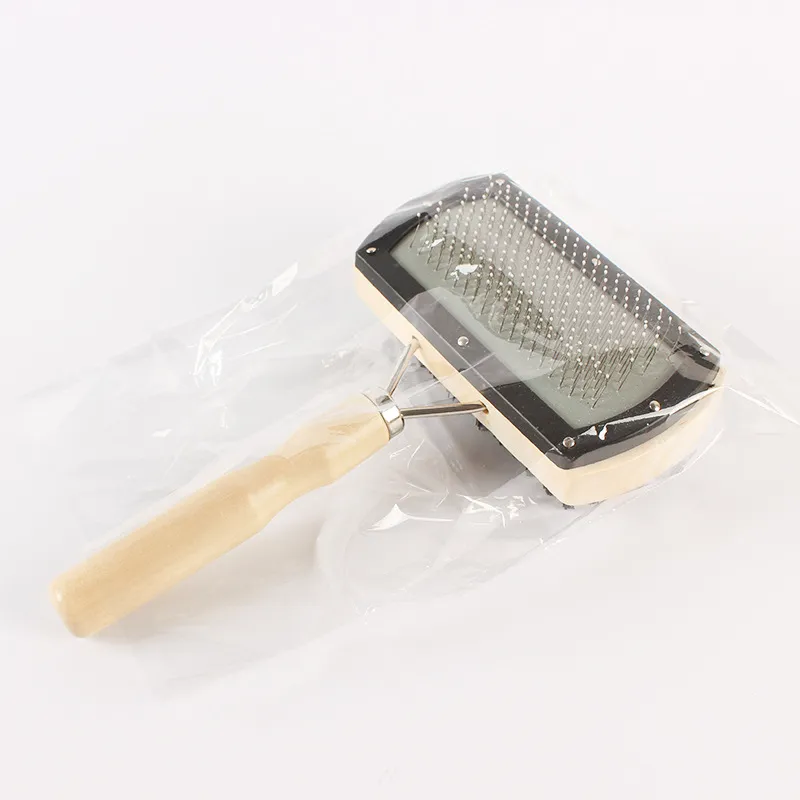 CLEAN WORLD Double Sided Pet Comb Anti Static Massage Detangling Brush for Teddy Golden Retriever Cat Dog Grooming