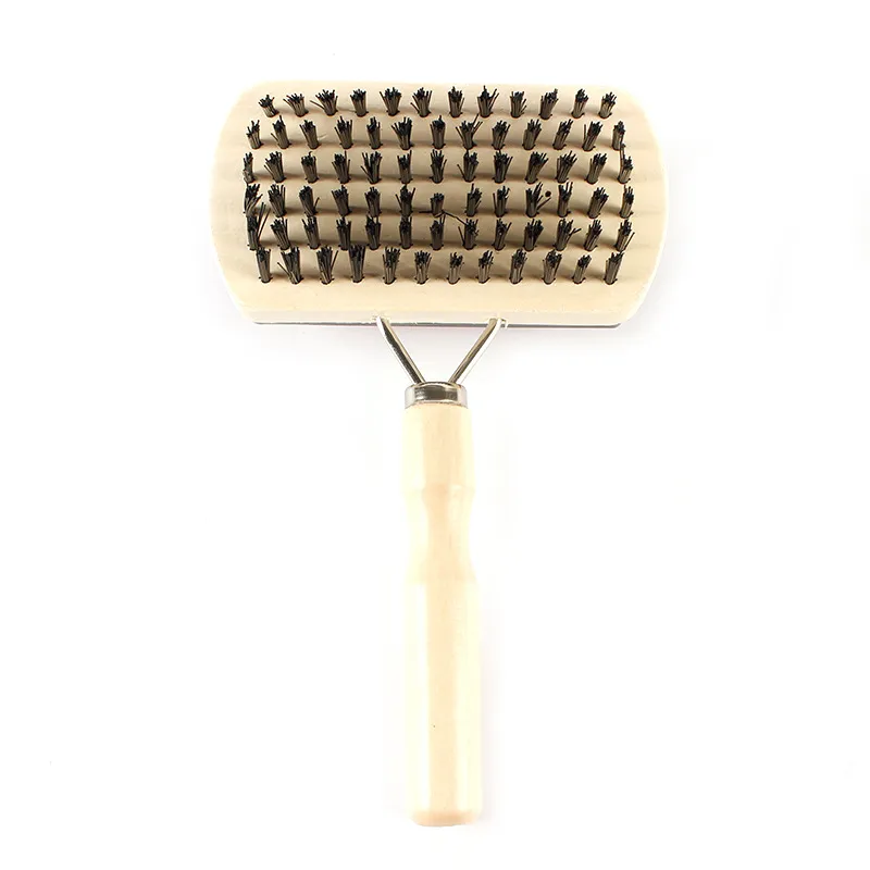 CLEAN WORLD Double Sided Pet Comb Anti Static Massage Detangling Brush for Teddy Golden Retriever Cat Dog Grooming