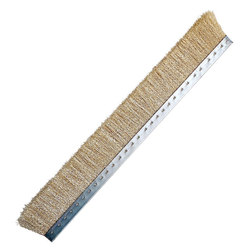 CLEAN WORLD Industrial Lath Strip Brush Customized Material Cement Brick Machine Strip Brush Steel Wire Nylon pp Filament Brick Machine Strip Brush